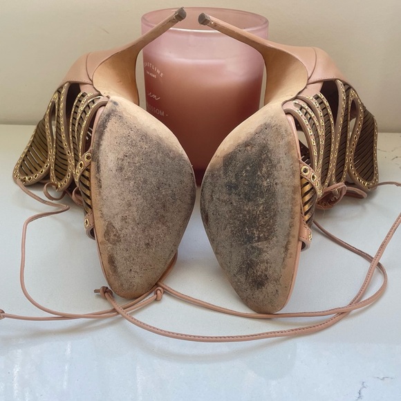 Brian Atwood nude sandals size 36 - Picture 4 of 7